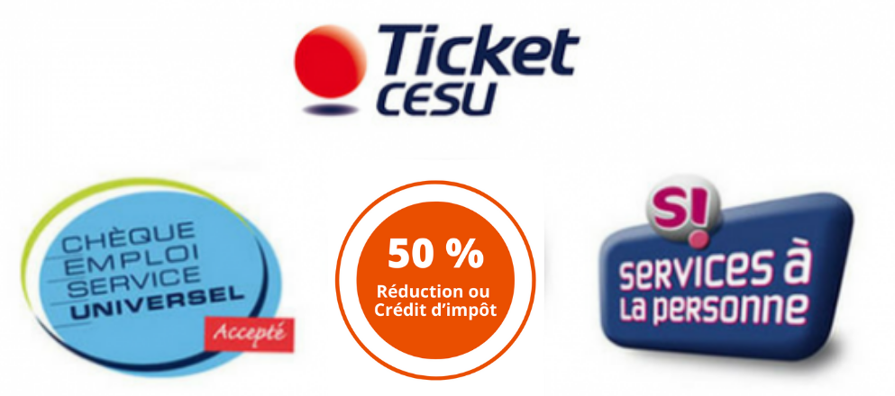 Cesus acceptés, 50% crédit d'impôt, Services à la personne