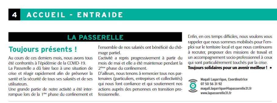 Echo Tournefeuille janvier-avril 2021