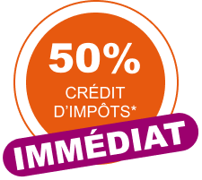 Crédit d'impôt de 50%